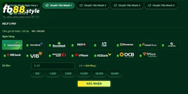 Hướng Dẫn Nạp Tiền FB88 - An Toàn Và Nhanh Gọn 2 Quy trình nạp tiền FB88 bằng chuyển tiền nhanh