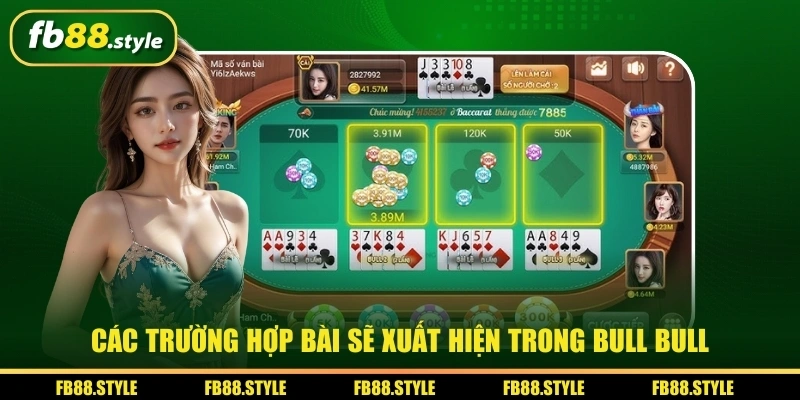 Bull Bull - Cách Đánh Và Quy Tắc Chơi Dễ Thắng Tại FB88 2 Các trường hợp bài sẽ xuất hiện trong Bull Bull